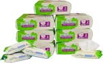 Happy Little Camper Natural Disposable Baby Diapers, Gentle on Skin, Ultra-Absorbent, Hypoallergenic, Chlorine Free, Safe for Sensitive Skin, Fragrance Free, Junior, Diapers Size 6, 102 Count
